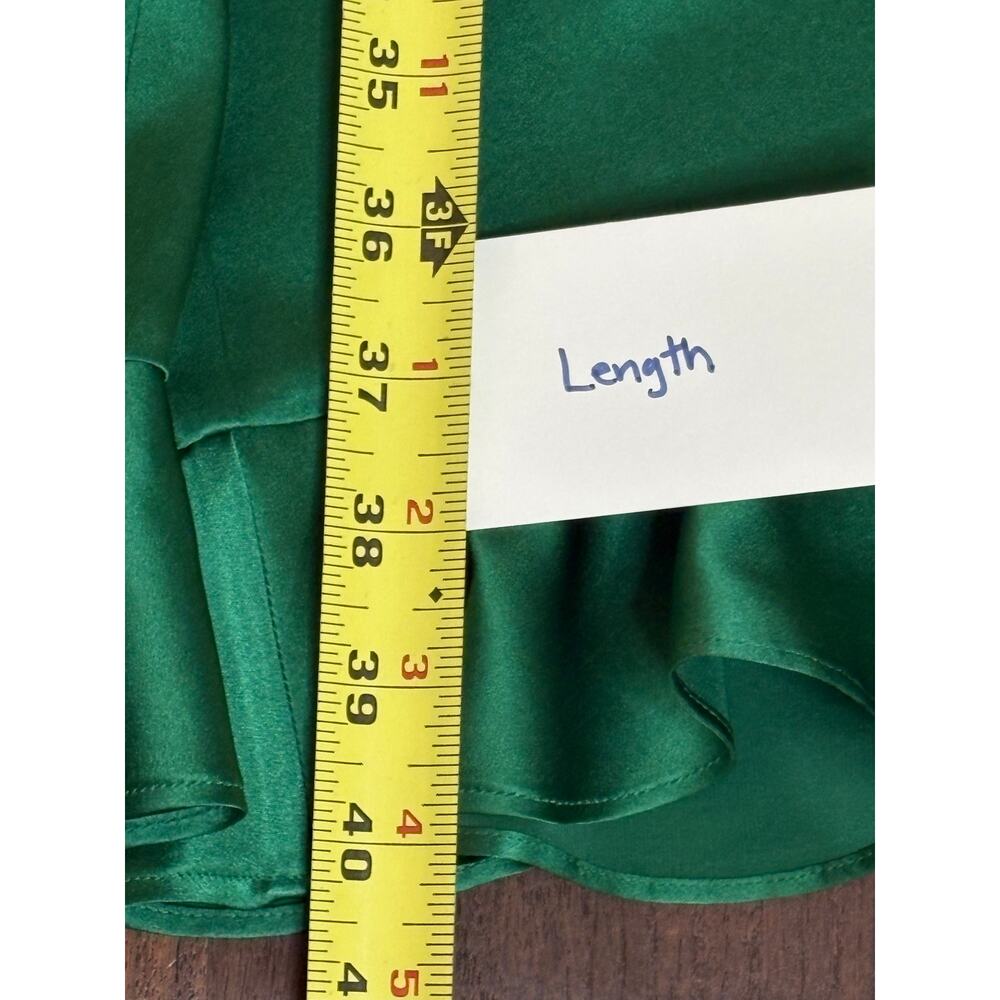 SOLD SOLD DÔEN NWT Stasia Wide Leg Pant Emerald Ivy Silk Size Large - Picture 8 of 8